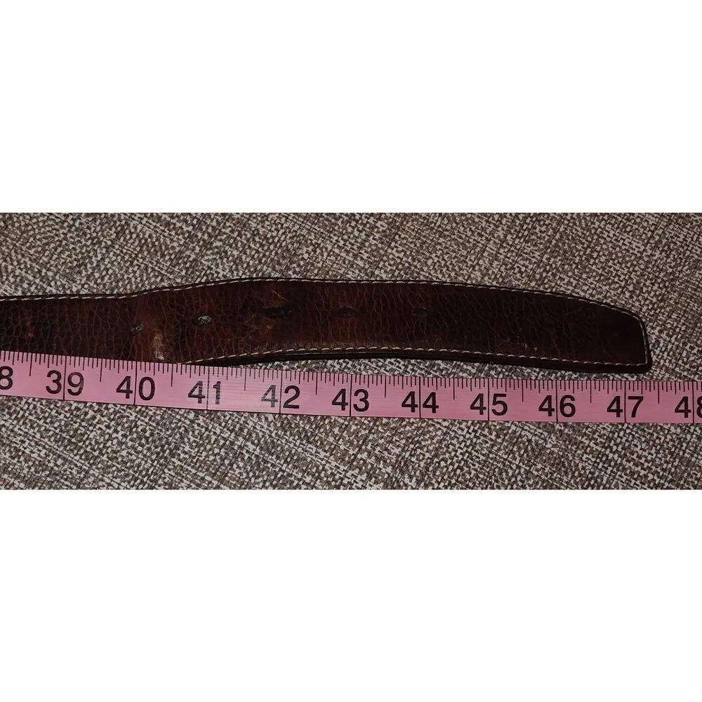 Columbia Brown genuine leather belt 12CO0289 Size 42 great quality